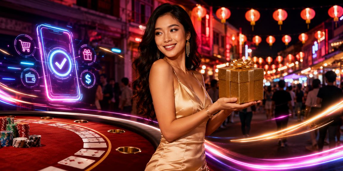 Suasana meja blackjack dalam talian bergaya kasino di Melaka dengan kad berlimpah